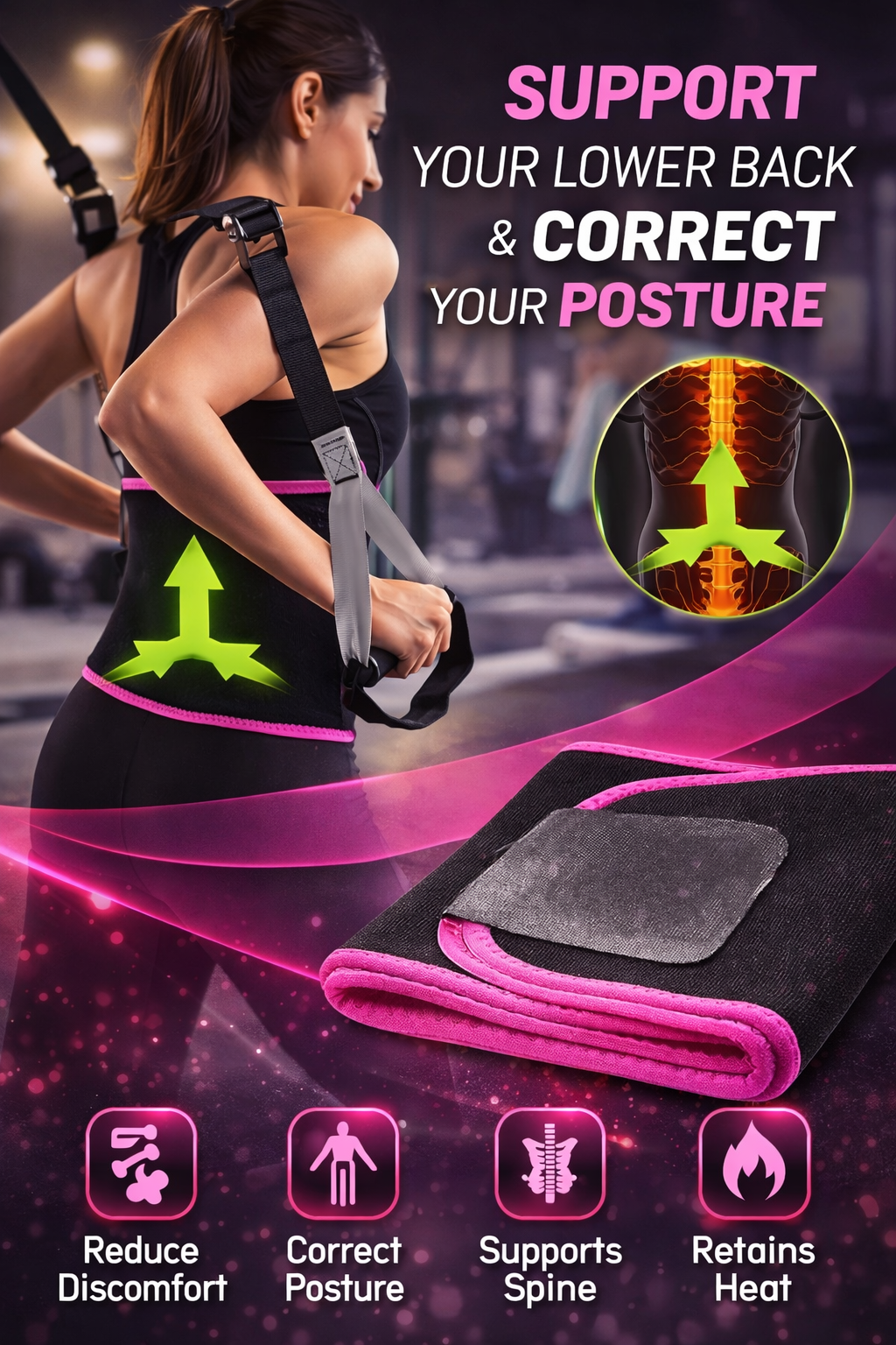 Adjustable Waist Trimmer Belt