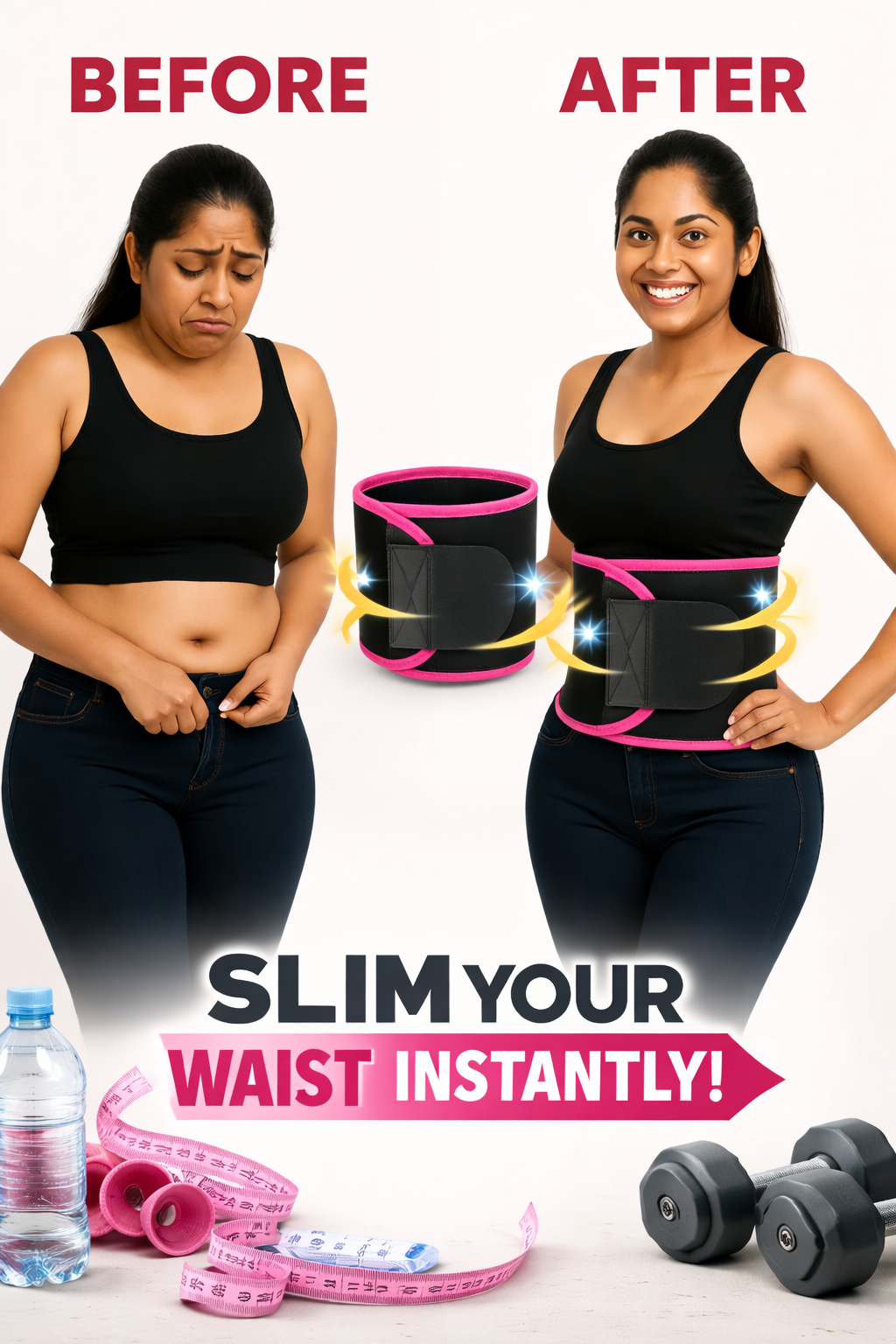 Adjustable Waist Trimmer Belt