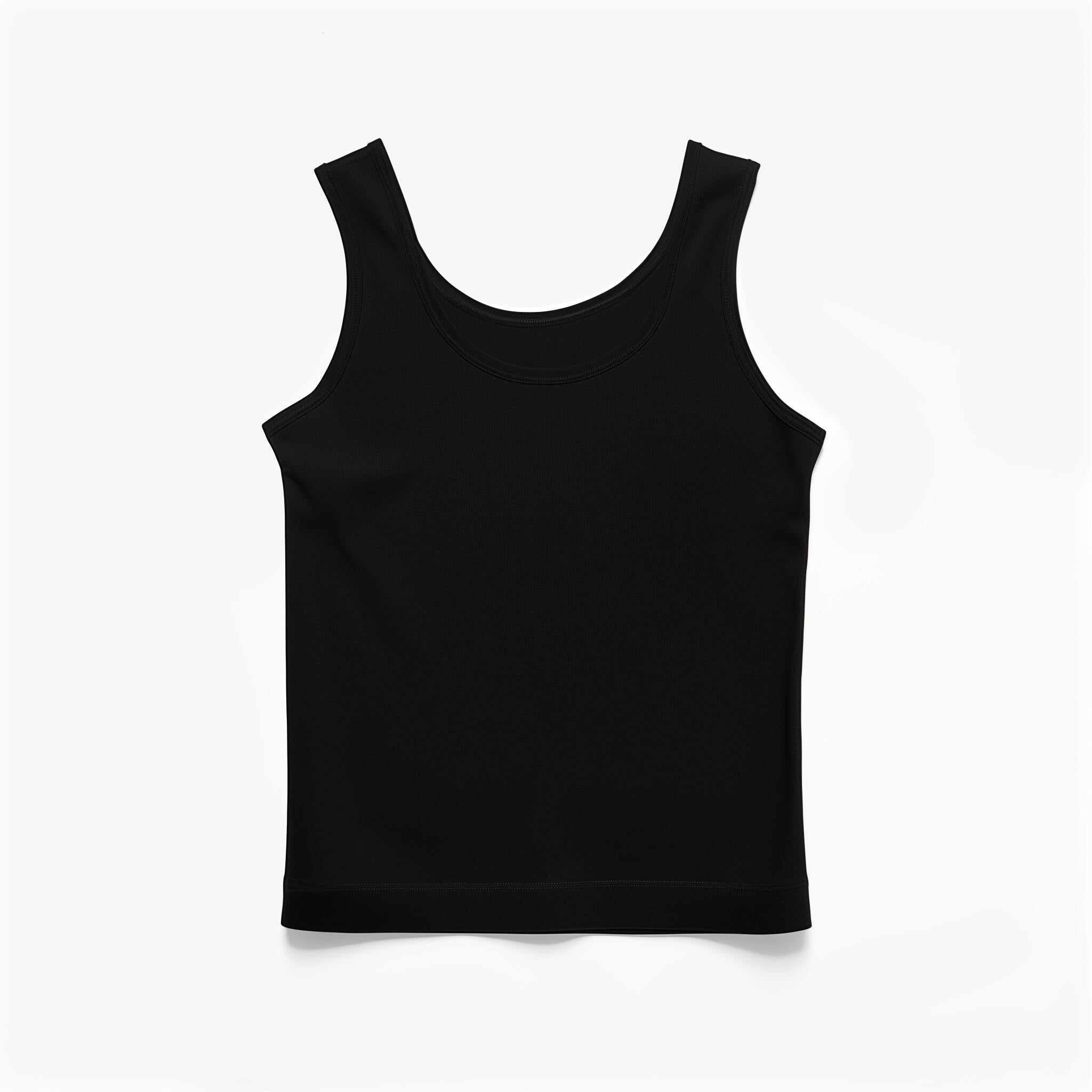 Women’s Essential Black Ribbed Tank Top